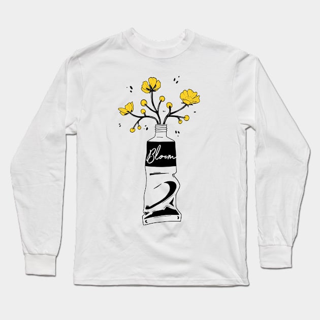 Bloom, Buttercup Long Sleeve T-Shirt by Ellen Wilberg